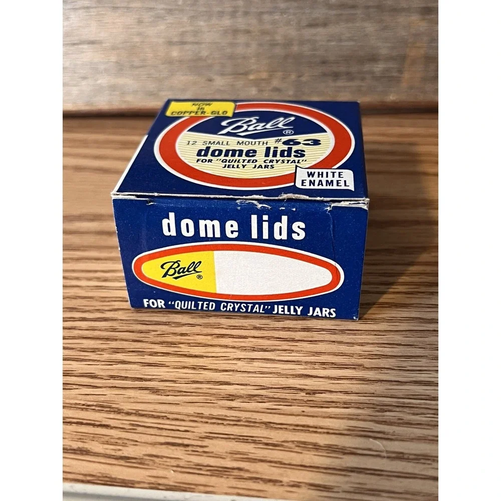 NOS Box Of 12 Regluar Lid  Vintage BALL Mason Dome‎ Lids Canning Small Mouth